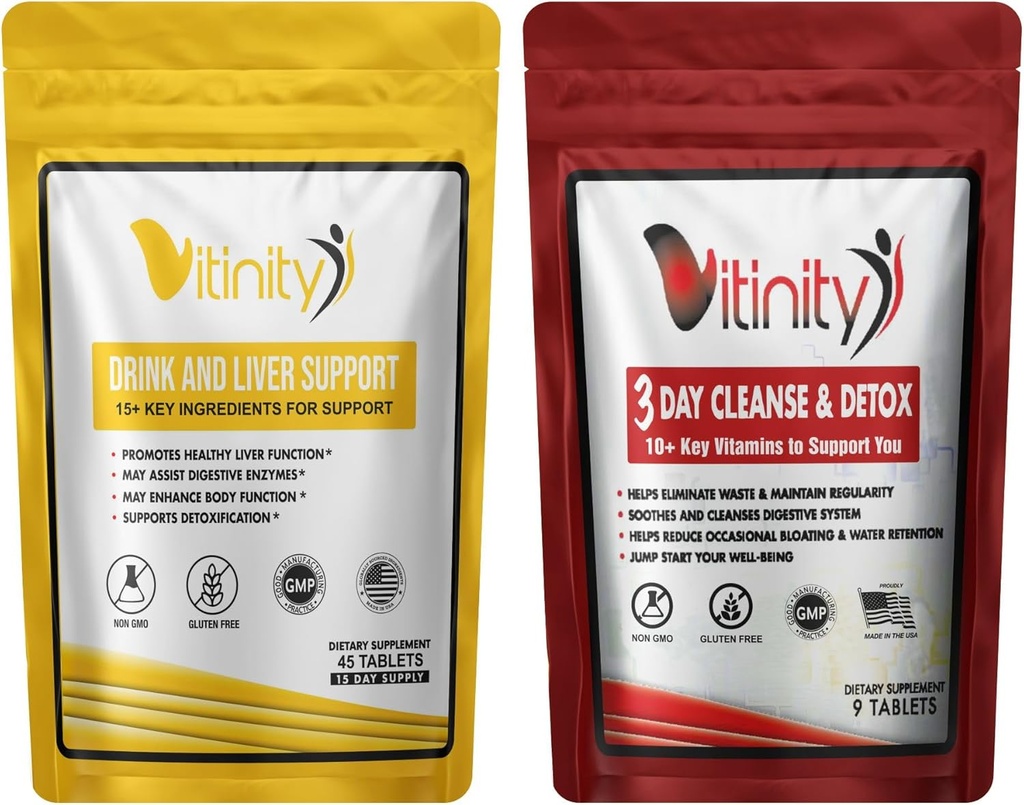 Anti- Drink Játra Čistírna Doplňky, 25 + Klíčové ingredients- Touha Podpora, Zdraví jater, Kudzu, Milk-Thistle, Svatý Basil, DHM Přírodní čištění, Graduální redukce, Doplňovač 30 + 9 Tabs (Drink- Cleanse Combo)
