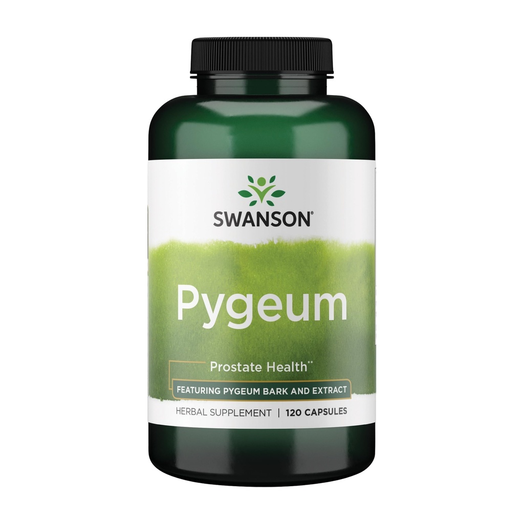Swanson Pygeum - 400 mg bylinný doplněk pro mužské zdraví - podporuje močové měchýře a močové trakt zdraví - 120 Kapsle