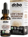 Lions Mane Houba Supplement Kapky - Organic Lion 's Mane Houba Liquid Tinkture for Focus, Fog Brain Health Supplements - Vegan Herbal Nervine Nootropic Organic Lions Lions Liquid Supplement Extract 1oz