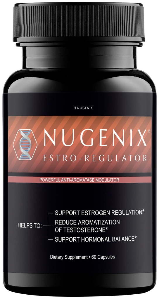 Nugenix Estro- Regulátor - DIM dodatek, Estrogen Blocker pro muže a Aromatáza Inhibitor, Testosteron Booster - 60 Kapsle