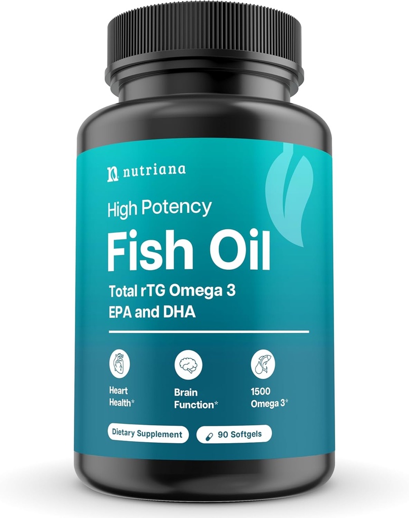 Mini Fish Oil Softgels - Odorless, Burless & Easy to Swallow - 1500mg Omega-3 s EPA & DHA - Advanced Formule Fish Oil Minis - Menší než dime - Wild Caught - 90 (Velká, Kapsle)