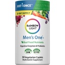 Rainbow Light Multivitamin pro muže, Vitamin C, D & Zinek, Probiotika, Mužský jeden Multivitamin poskytuje vysokou účinnost imunitní podpora, Non- GMO, Vegetariánské, 30 Tablety