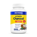 Enzymedica, Aktivované Charcoal, Redukuje příležitostný plyn, Bloating & Indigestion, Podporuje přírodní detox, 60 Počet