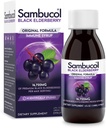 Sambucol Black Elderberry Sirup - Sambucus Elderberry Sirup, Black Elderberry Liquid, Imunitní podpora, Elderberry Sirup pro děti a dospělé, High Antioxidants, Gluten Free - Původní Formule, 4 Fl Oz