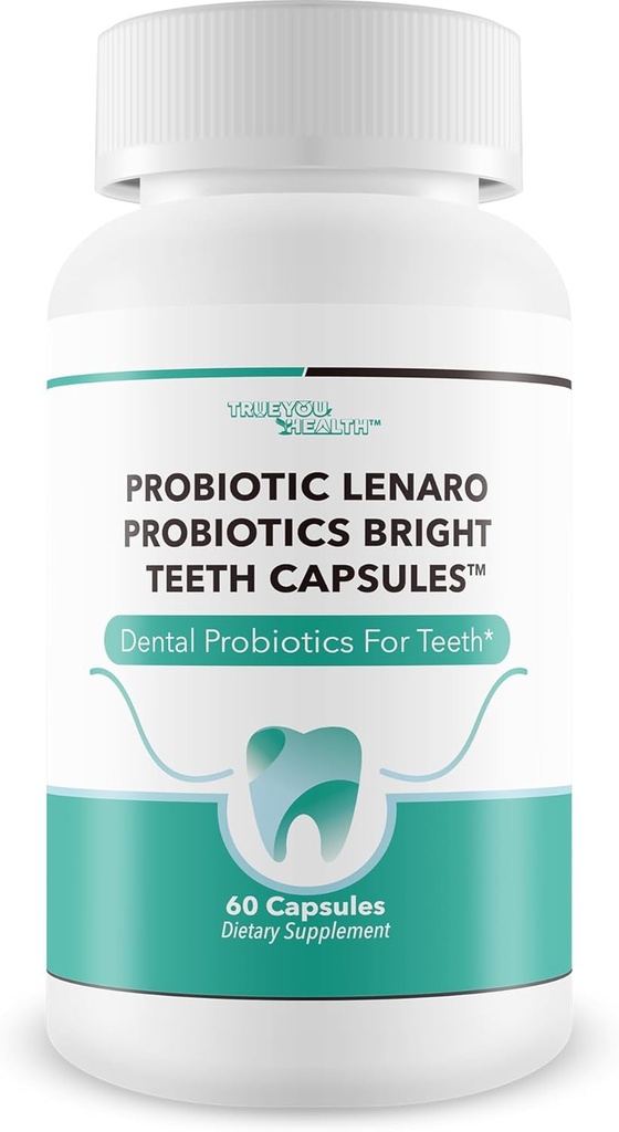 Probiotika Jasné zuby Kapsle - Naše nejlepší zubní Probiotika Bílé zuby Podpora - Zubní Probiotika Světlé Bělení zuby Mousse Alternativní Kapsle - Probiotika pro zuby Probiotická ústa