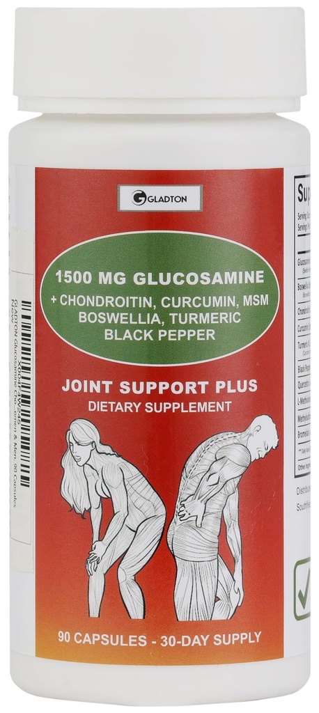 Glucosamine Chondroitin MSM Curcumin Turmeric Boswellia - Společná podpora doplněk pro kost zpět Knee Hand flexibility, Mobilita. Společný zdravotní dodatek pro ženy a muže. 90 Kapsle