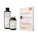 ALGAECAL Bundle - doplněk vápníku s vitaminem D + K2, Mag, Boron & Omega 3 Fish Oil s EPA & DHA a kniha Lara Pizzorno Zdravé kosti Zdravý Vy, zvýšit zdraví kostí