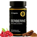 Berberine with Ceylon Cinnamon 1200mg - 97% Purity- Non- GMO, gluten- Free, Lab- Testováno Vegan Berberine Dodatek (120 Počet)