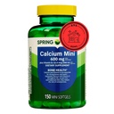 Jarní údolí vápník Plus vitamin D3 150 Mini Softgels 124; doplněk vápníku 124; Calcium mini softgels 124; Calcium 600 mg s vitaminem d3 / 124; 150 Mini Softgels + STS samolepka