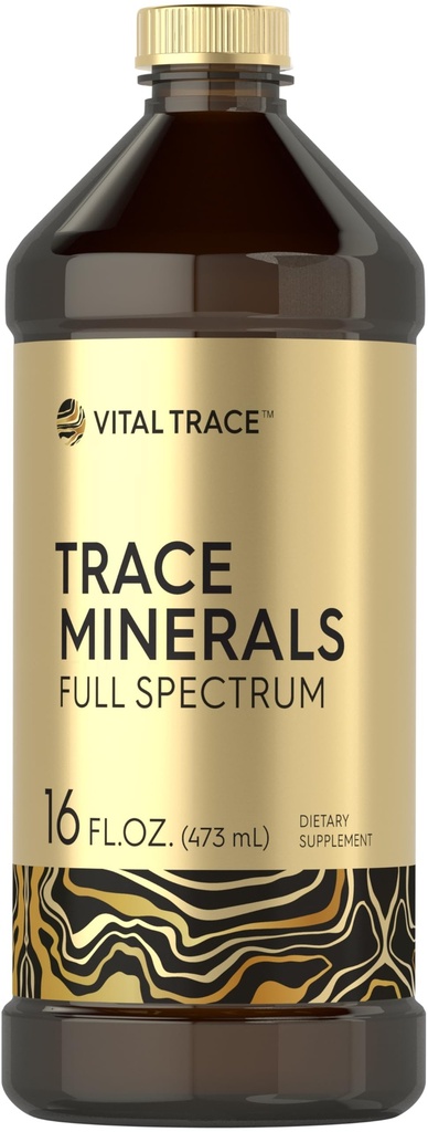 Carlyle Trace Minerály Dodatek 124; 16 fl oz 124; Full Spectrum s hořčíkem 124; Tekutý komplex se sulfátem, lithium a boron 124; Vegetarian. Non- GMO & gluten zdarma 124; podle Vital Trace