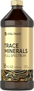Carlyle Trace Minerály Dodatek 124; 16 fl oz 124; Full Spectrum s hořčíkem 124; Tekutý komplex se sulfátem, lithium a boron 124; Vegetarian. Non- GMO & gluten zdarma 124; podle Vital Trace