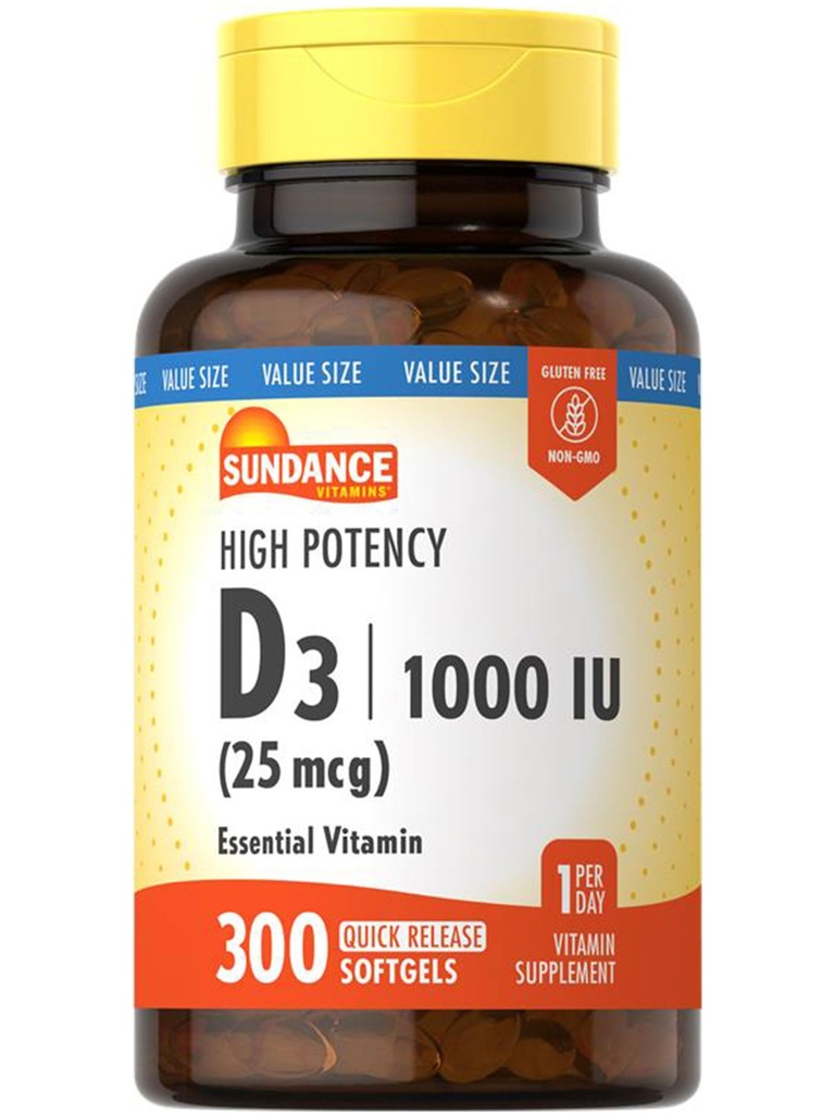 Sundance Vitamin D3 1000 IU iž