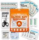 RHINO RESCUE Burn Kit, 4ks Burn Dressings 4x4 ", 8ks Burn Gel Packets 3.5g, 4ks Burn Pads, First Aid Kit Cooling Soothing Cream Relief with Bandage, Nitrile Gloves, Nůžky, Páska, HSA / FSA Způsobilé