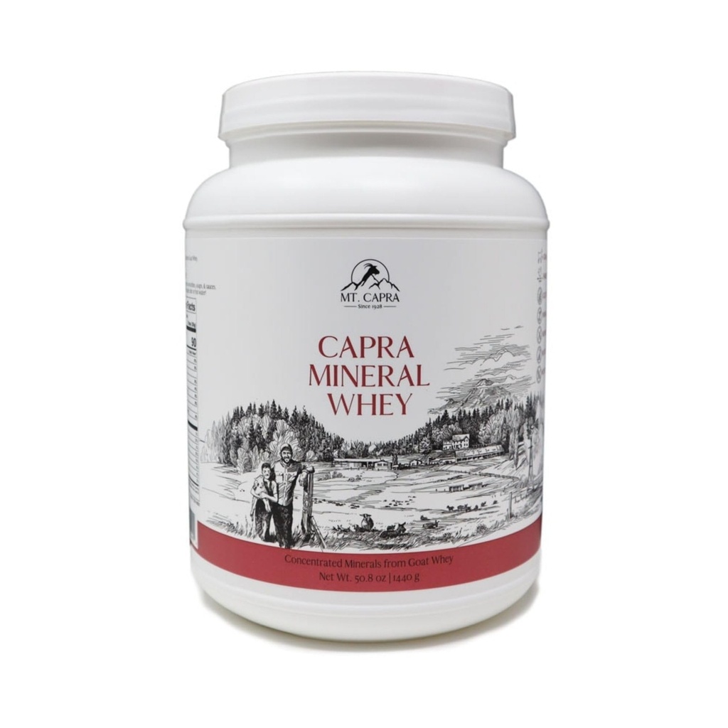 Mt. Capra Mineral Whey OF 124; A All Food, Bio-Dostupný Mineral / Electrolyte Powder Supplement from Goat Milk Whey, Rich in Draslík, Alkalizing OF 124; 56 Servings - 50.8 oz