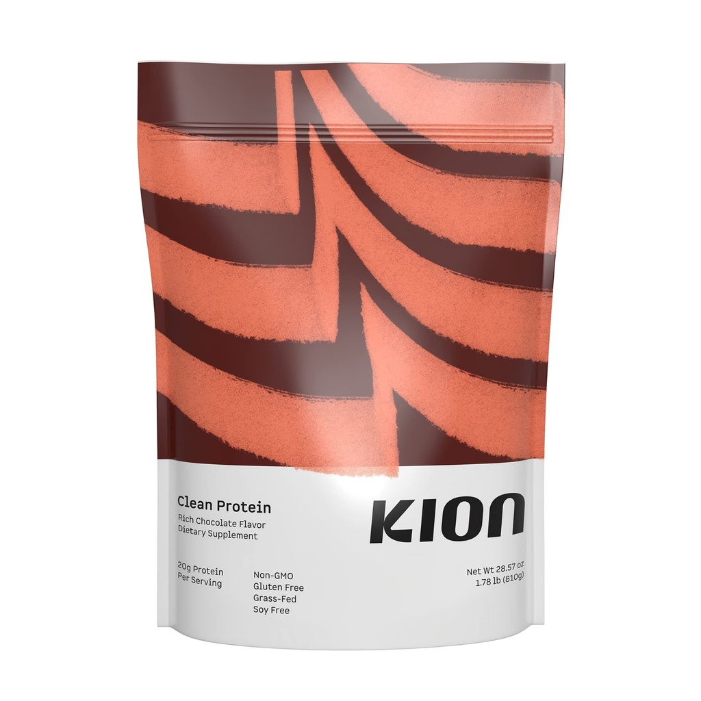 Kion čisté bílkoviny 124; Grass- Fed & Pasture- Raised Whey izolát proteinu prášek 124; Bohatá čokoláda 124; 30 Služeb
