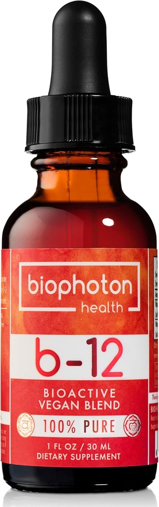 Lipozomální vitamin B12 Liquid Supplement - Bioactive Methyl Blend - Vegan & Non GMO - Organic Glycerin & Sugar Free (1 Fl Oz)