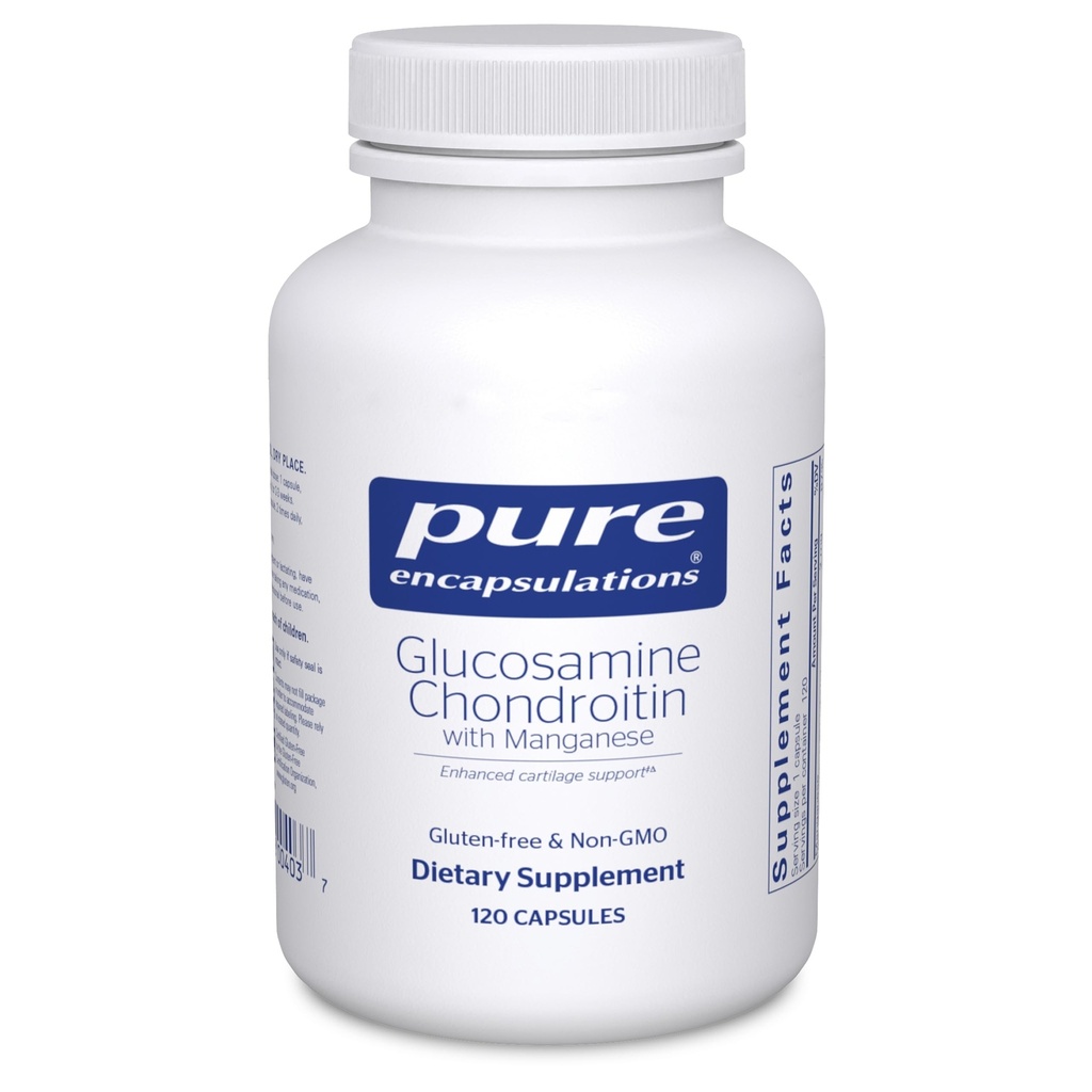 Čisté enkapsulace Glucosamine Chondroitin s Manganese CLAS124; dodatek pro společnou podporu, Comfort, Mobility, Chrupavky integrity a zdraví, a Connective Tkáně * CLAS124; 120 Kapsle