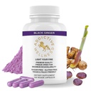 Addictive Wellness Black Ginger Kapsle 450mg, Kaempferia Parviflora Dodatek k podpoře energie, metabolismus, Vytrvalost & výkon, Thai Black Ginger pro muže, Vegan & Paleo, 100 Počet
