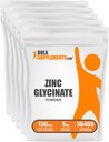 BulkSupplements.com Zinek Glycinát Powder - Zinek Supplement, Minerální dodatek pro imunitní podporu - Gluten Free, 130mg na Serving, 5kg (11 liber) (balení 5)