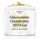 Glucosamine Chondroitin MSM Gel (4 oz) - s Glucosamine, Chondroitin, MSM & Bromelain na podporu společného zdraví žen a mužů (90 denní zásoba)