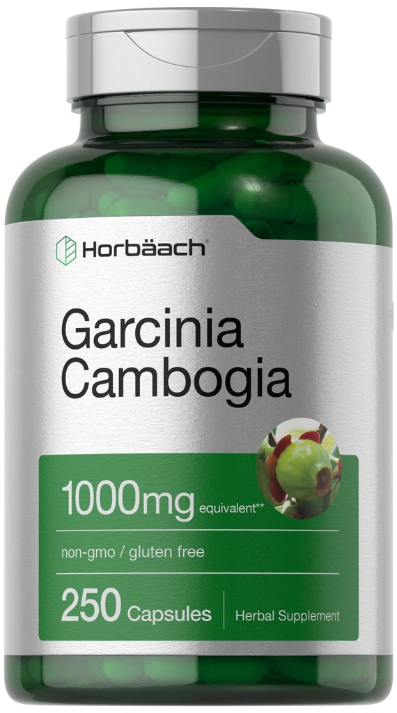 Horbaach Garcinia Cambogia Extract Pills 124; 1000mg Dublin124; 250 Kapsle 124; Herbal Extract Supplement PHAR124; Non- GMO, gluten zdarma