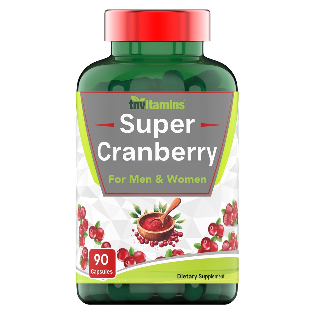 Cranberry pilulky pro ženy a muže (30.000 MG - 90 Kapsle) 124; Podporuje močové trakt zdraví * 124; Cranberry koncentrát dodatek 124; močová měchýř & Podpora ledvin *