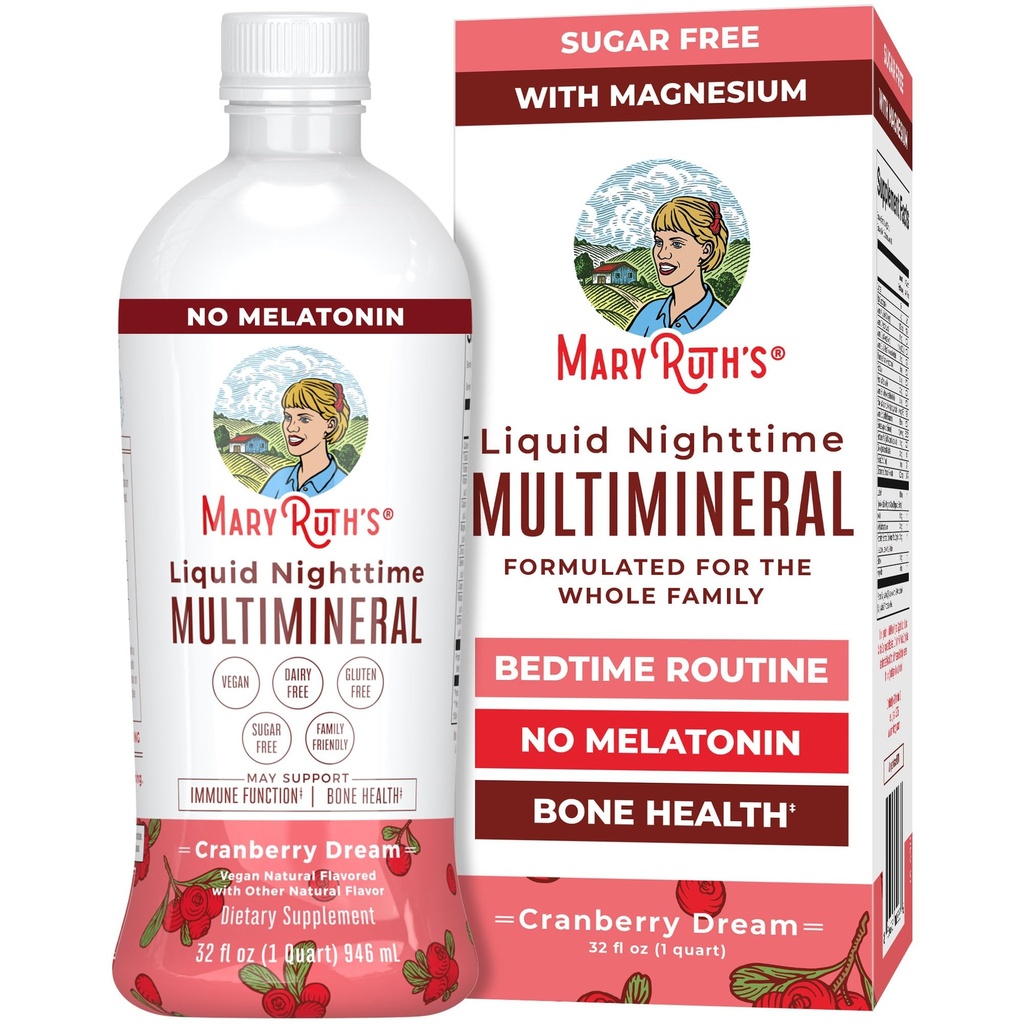 MaryRuth organics Liquid Nighttime Multimineral Is124; No Melatonin Is124; Bedtime Rutin Is124; Magnesium Citrát 124; vápník Is124; zinek 124; Vitamin D3 Is124; K dispozici ve 4 Flavors Is124; Vegan Is124; Cukr Free Is124; gluten Free Is124; 32 Oz