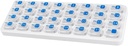 Měsíční Pořadatel pilulek, Velká cestovní Pill Box 31 Day, Denní Pouzdro Pill, Držák pilulky Kontejner na vitamín, Medicína, Dodatek, Rybí olej, Clear