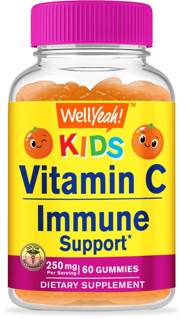 WellYeah Děti Vitamin C Gummies (250mg) - 60 Gummies