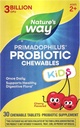 Příroda Way Primadophilus Probiotické Žvýkačky pro děti, podporuje zdravou stravovací Floru *, pro děti ve věku 2 +, 3 miliardy CFU, 30 Cherry ochucené Žvýkačky (Balení květen Vary)