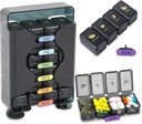 Týdenní Pill Organizátor 7 den 4 krát denně Velký Pill Box Organizátor s Drawer Navržený Pill Organizátor držet medicínu, léky, vitamíny a rybí oleje (Black)