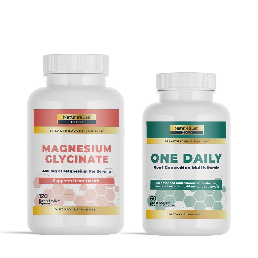 Nature 's Lab Gold One Daily Multivitamin + Magnesium Glycinát