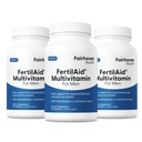 Fairhaven Zdraví 3 měsíc Dodávka Fertilaid pro muže Prenatal Muž Plodnost Dodatek 124; Počet a motility Podpora předkoncepce pro něj 124; Podpora plodnosti zahrnuje, zinek, a folát 124; 90 Kapsle