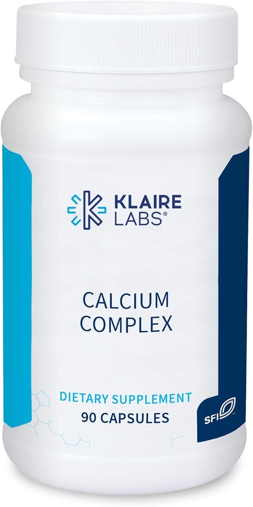 Klaire Labs Vápník Komplex - Certifikovaný BSE- bez vápníku Mikrokrystalický Hydroxyapatite & Citrát s fosfor (90 Kapsle)