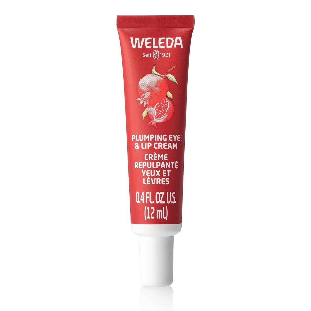 Weleda Plumping Eye & Lip Cream s peptidy z Maca Root a Granátová jablka
