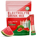 Electrolytes Powder Packets - Cukr zdarma, přirozeně ochucené, 10 Electrolyte & Vitamíny Electrolyte Drink Mix - Vodní meloun Flavors, Keto Friendly, Vegan, non-GMO, 18 Packets