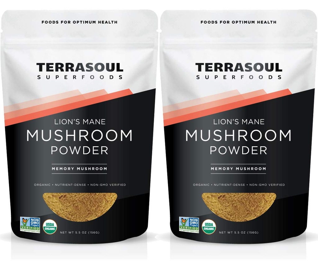 Terrasoul Superfoods Organic Lion 's Mane Houba Powder (4: 1 Extract), 11 Ounces