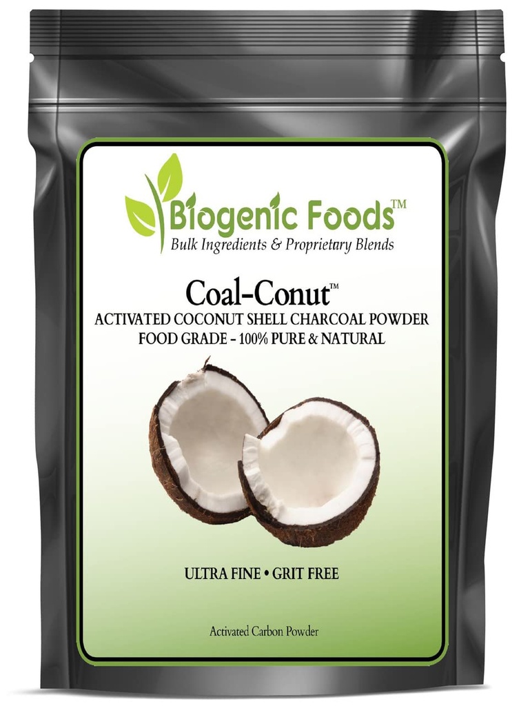 Coal- Conut ™ - Aktivované kokosové Shell Charcoal Fine Husk Food Grade Powder (Ultra- Fine) - Organické použití Schváleno