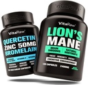 Organic Quercetin s Bromelain + Lions Mane Houbové kapsle