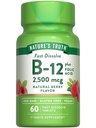 Nature 's Truth B12 Vitamin 124; 60 Fast Disolution Tablety 124; 2500 mcg Disperse 124; s kyselinou listovou 124; Vegan, Non- GMO & gluten zdarma