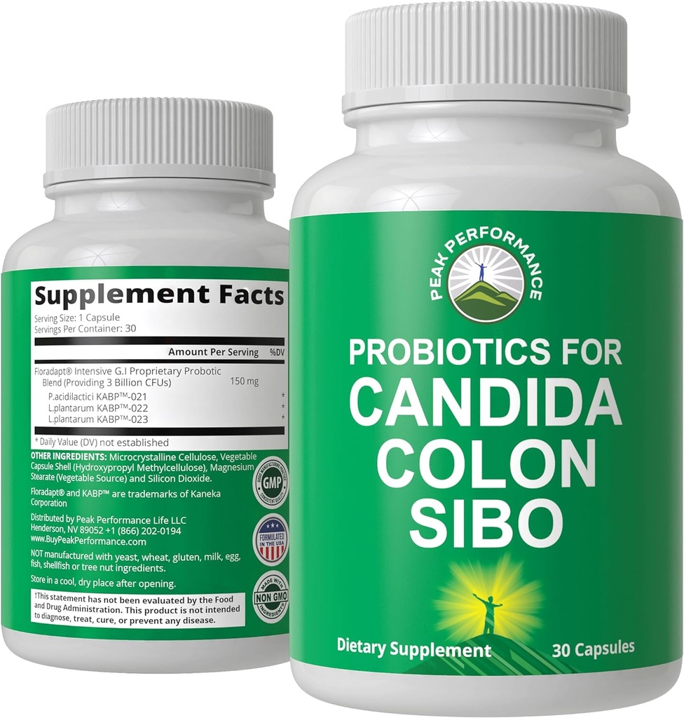 Probiotika pro Candidu, Colon Cleanse, IBS a SIBO podporu. Doktor Doporučené Proprietární Microbiome Reset Probiotický dodatek. Gut Zdraví a nadrůst Léčba Kapsle pro ženy a muže