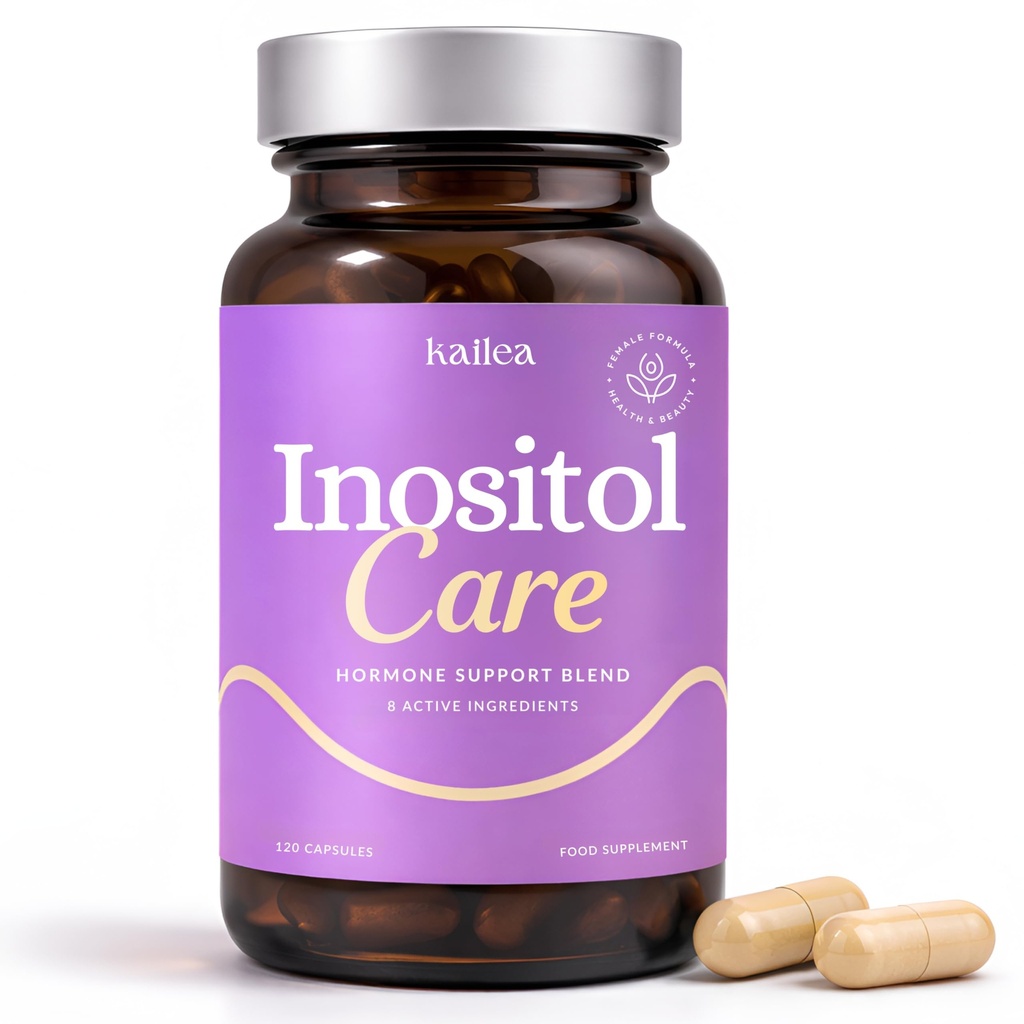 8-in-1 PCOS Support Supplementary - 2,000mg Myo Inositol, NAC, Maca Root, Skořice, Chrom, Folát, Zinek, Vitamin D3 FU124; Hormon Balance, Ovaria Health & Weight Management Support PHAR124; 30- Day Supply