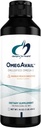 Designy pro zdraví Omegavail Smoothie - Omega 3 TG Triglycerid Fish Oil Emulsion s DHA + EPA - Liquid Supplementary + Brain Support, Mango Peach Flavor (43 Servings / 16oz)