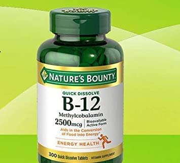 Přírodní Bounty B-12 2500mcg, 300 Tabs