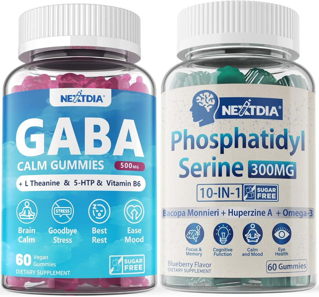 Bundle - Fosfatidylserinové gumy 120 Počet + GABA gumy 120