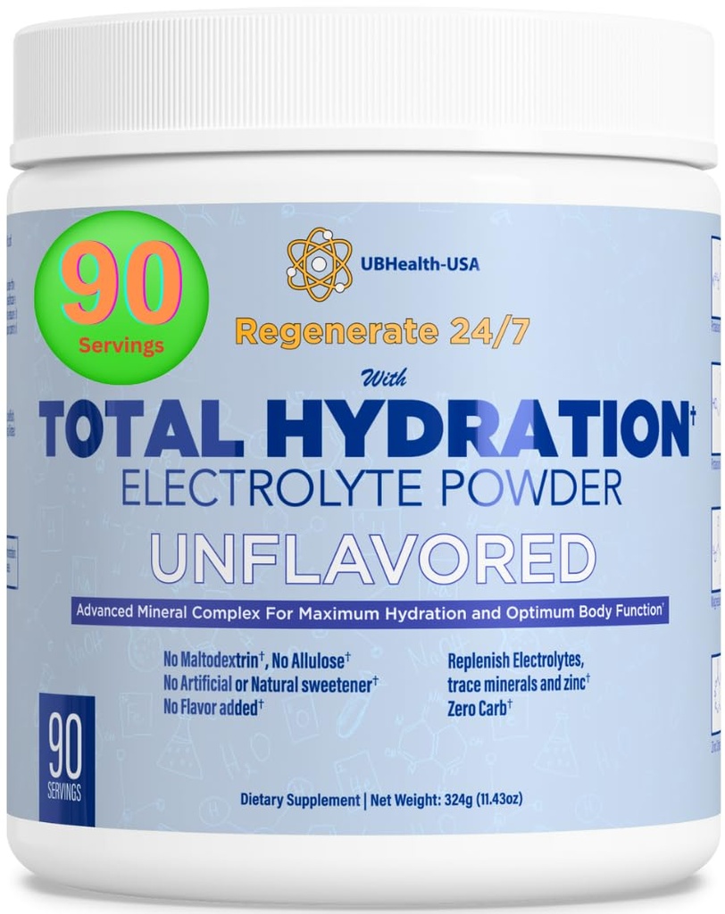 Total Hydration Electrolyte Replacement Mix (90 Služeb, Neochucené)
