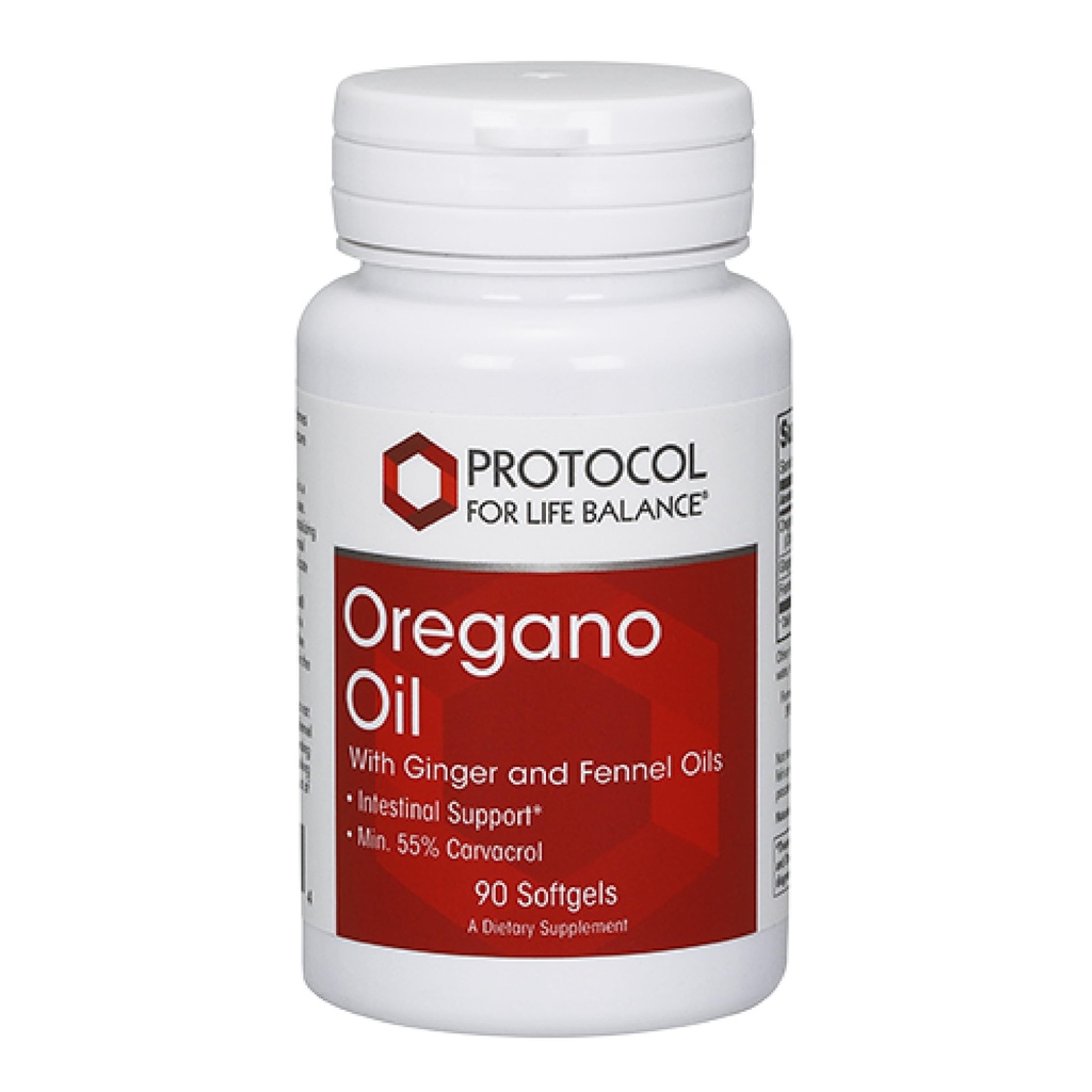 PROTOKOL PRO LIFE BALANCE Oregano Oil 0.2 ml - pro střevní podporu - minimálně 55% karvatrol - s Ginger & Fennel Oil - mléčné výrobky zdarma & vejce zdarma - 90 Softgels