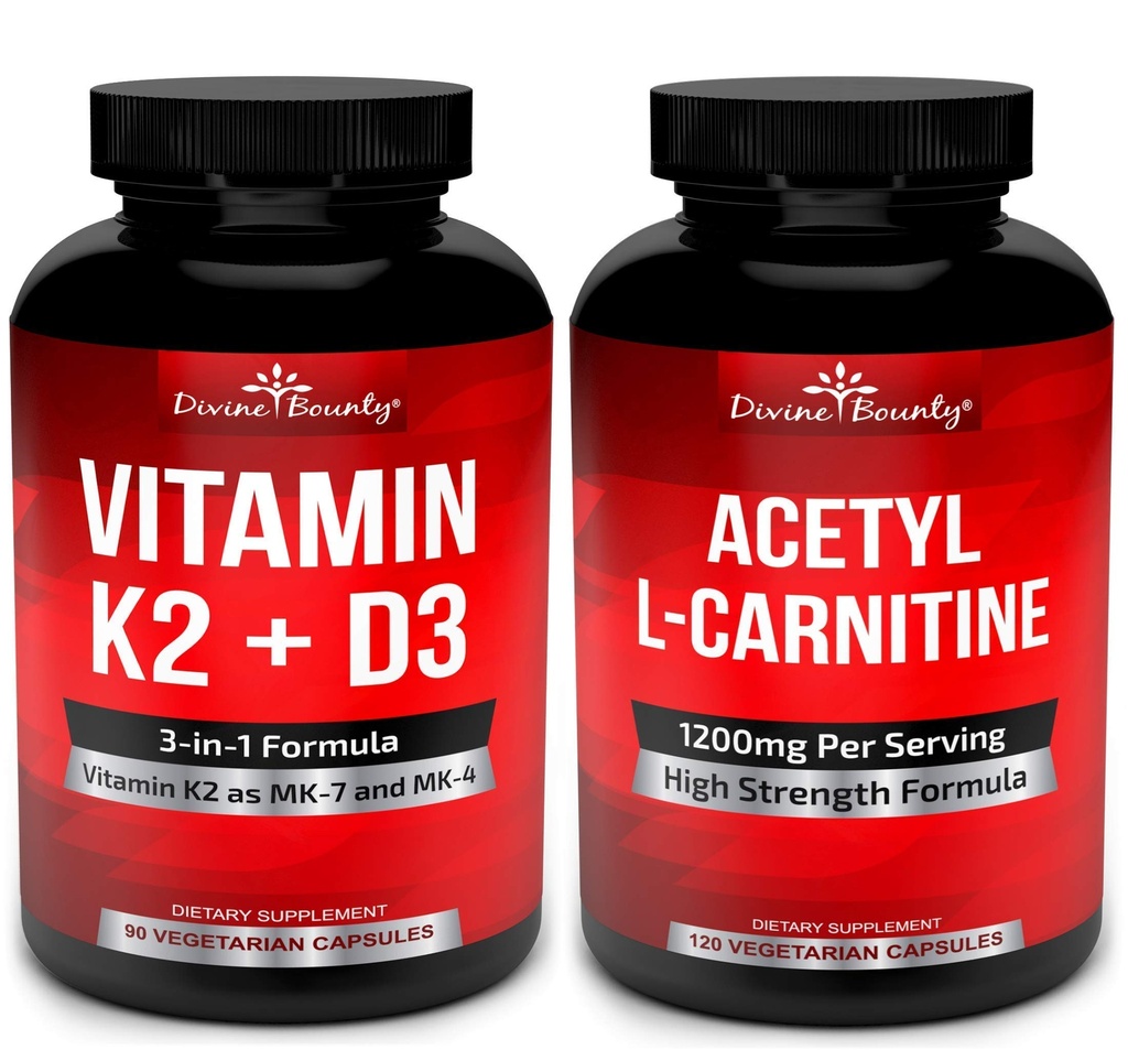 Vitamin K2 s D3 a acetyl L- karnitinovým pouzdrem