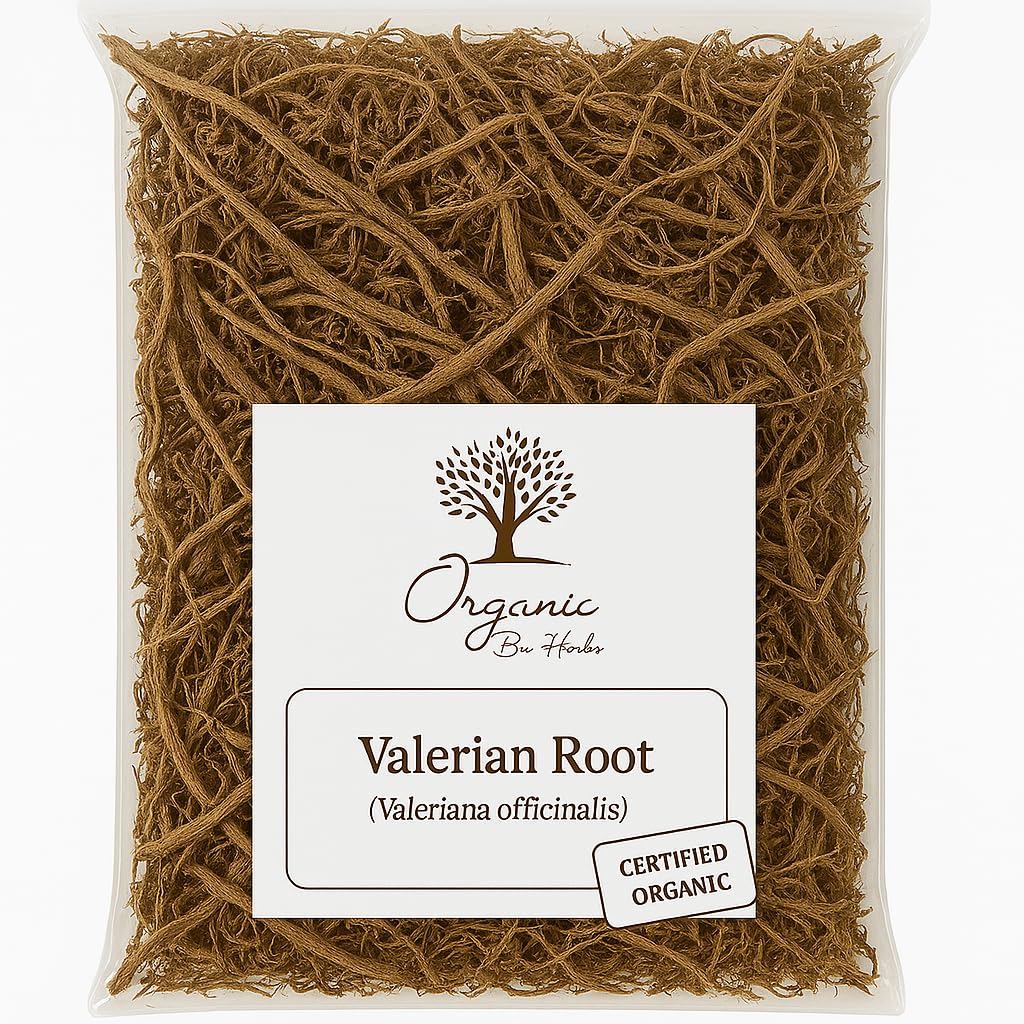 Organický sušený Valerian Root 2 oz - Valeriana Officinalis - Přírodní bylinný dodatek - Non- GMO, Vegan, Kosher, No Fillers, Caffeine-Free