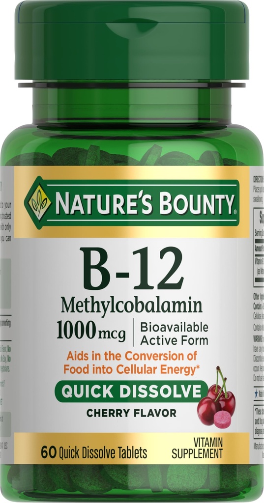 Přírodní Bounty Vitamin B12, 60 Počet